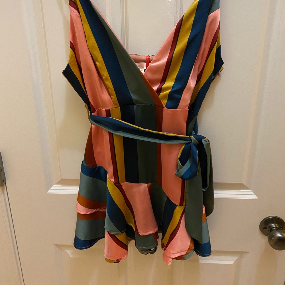 Multi colored romper